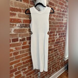 White cut out dress